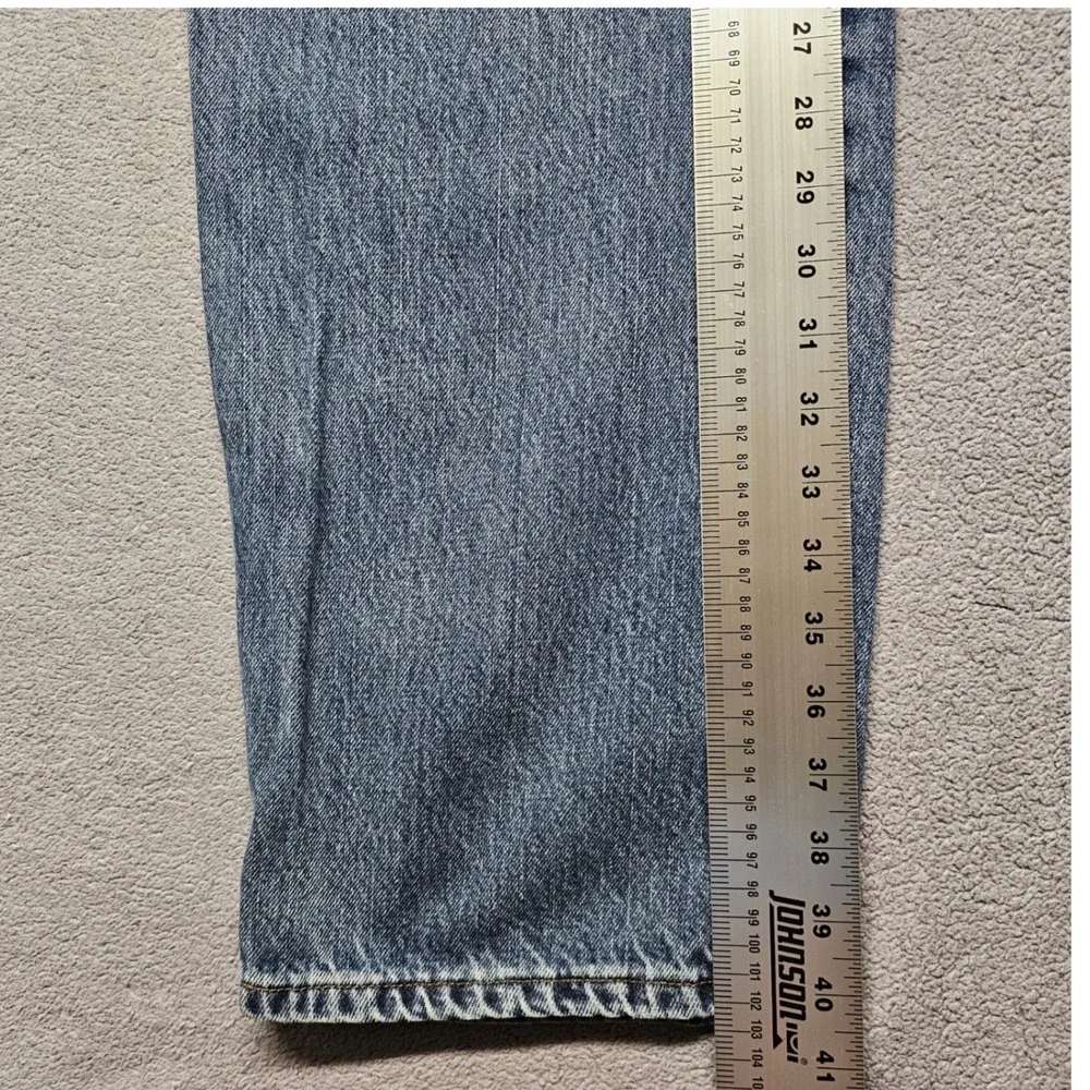 Arizona Jeans Mens 32x29 Blue Denim Medium Wash Loose Fit Grunge Straight Leg